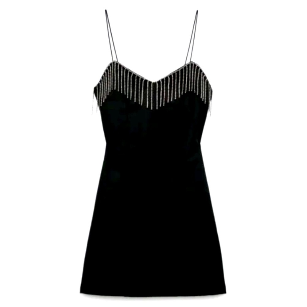 Zara rhinestones mini dress
